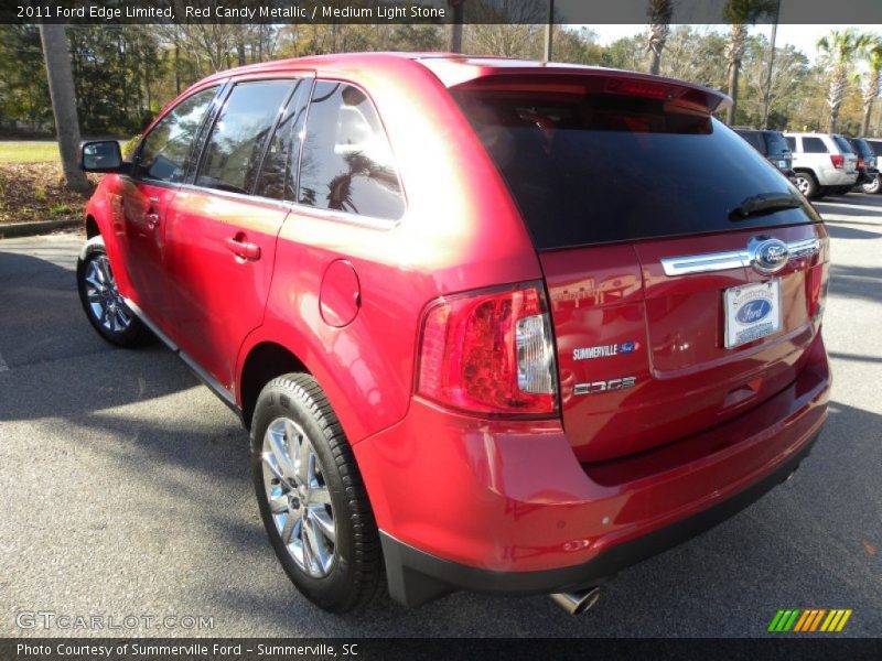Red Candy Metallic / Medium Light Stone 2011 Ford Edge Limited