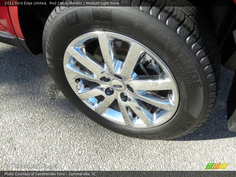 Red Candy Metallic / Medium Light Stone 2011 Ford Edge Limited