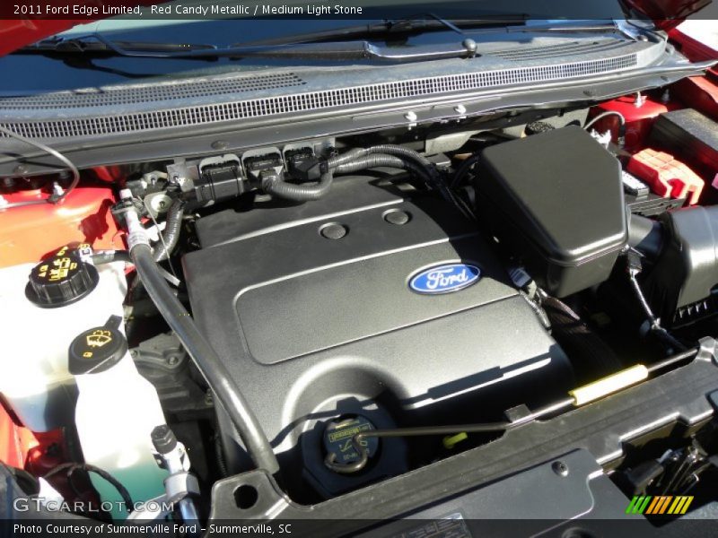 Red Candy Metallic / Medium Light Stone 2011 Ford Edge Limited