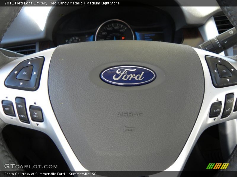 Red Candy Metallic / Medium Light Stone 2011 Ford Edge Limited