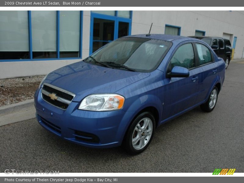 Blue Moon / Charcoal 2009 Chevrolet Aveo LT Sedan