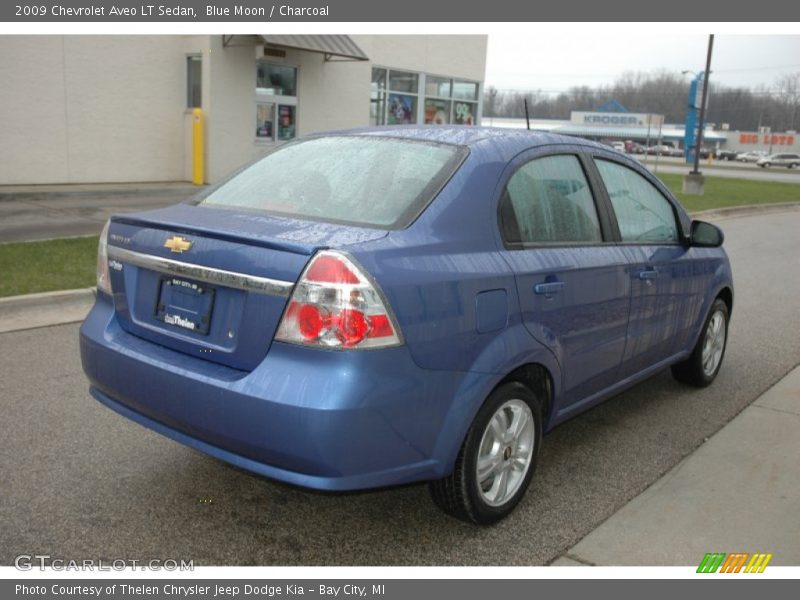 Blue Moon / Charcoal 2009 Chevrolet Aveo LT Sedan