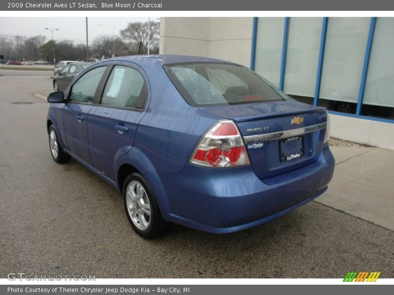 Blue Moon / Charcoal 2009 Chevrolet Aveo LT Sedan
