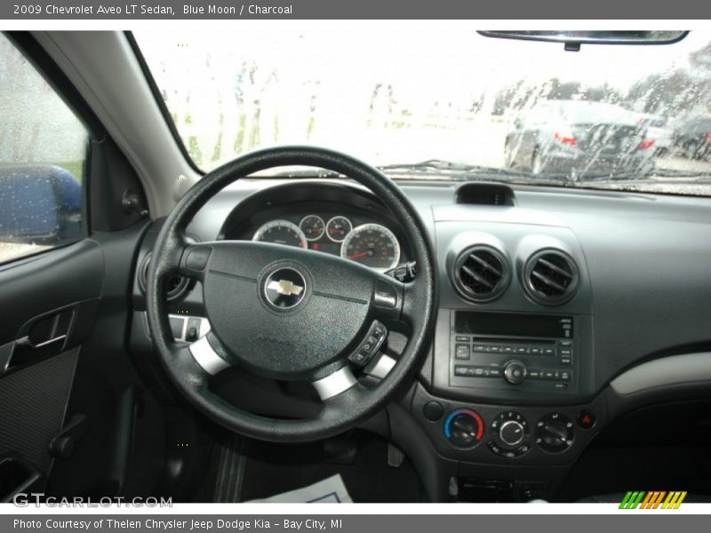 Blue Moon / Charcoal 2009 Chevrolet Aveo LT Sedan