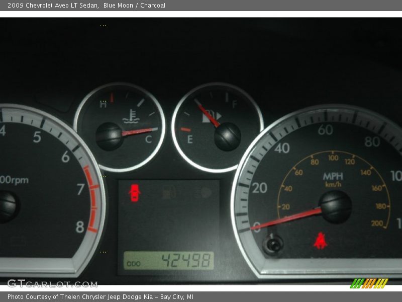 Blue Moon / Charcoal 2009 Chevrolet Aveo LT Sedan