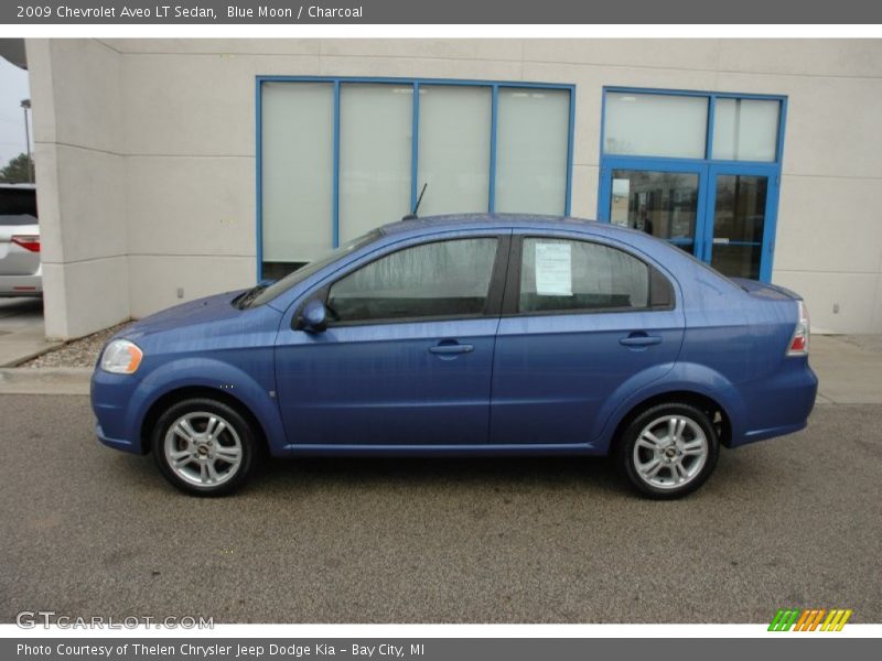 Blue Moon / Charcoal 2009 Chevrolet Aveo LT Sedan