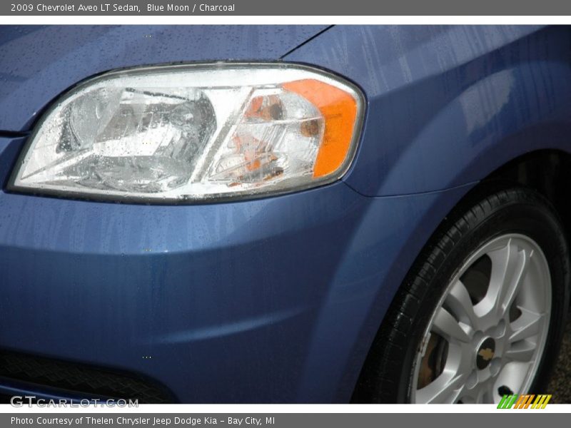 Blue Moon / Charcoal 2009 Chevrolet Aveo LT Sedan