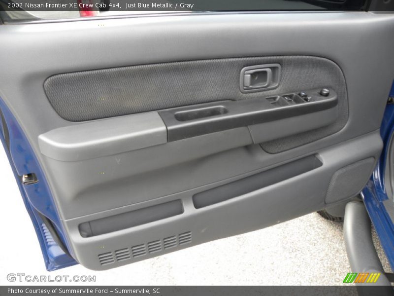 Just Blue Metallic / Gray 2002 Nissan Frontier XE Crew Cab 4x4