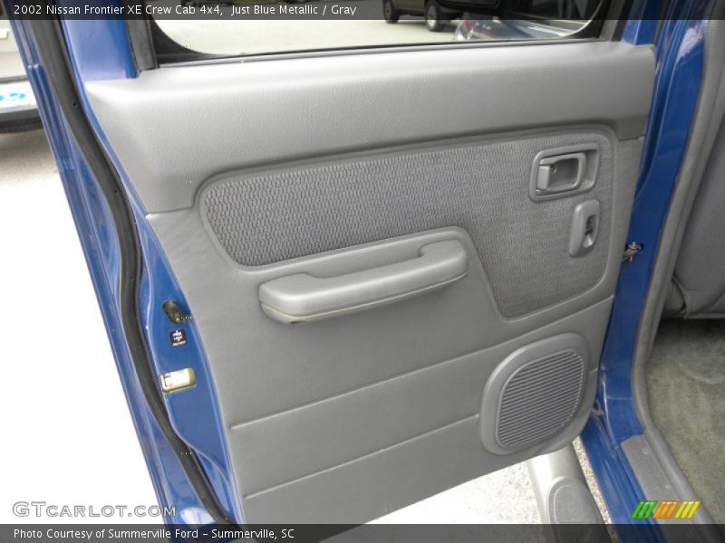 Just Blue Metallic / Gray 2002 Nissan Frontier XE Crew Cab 4x4