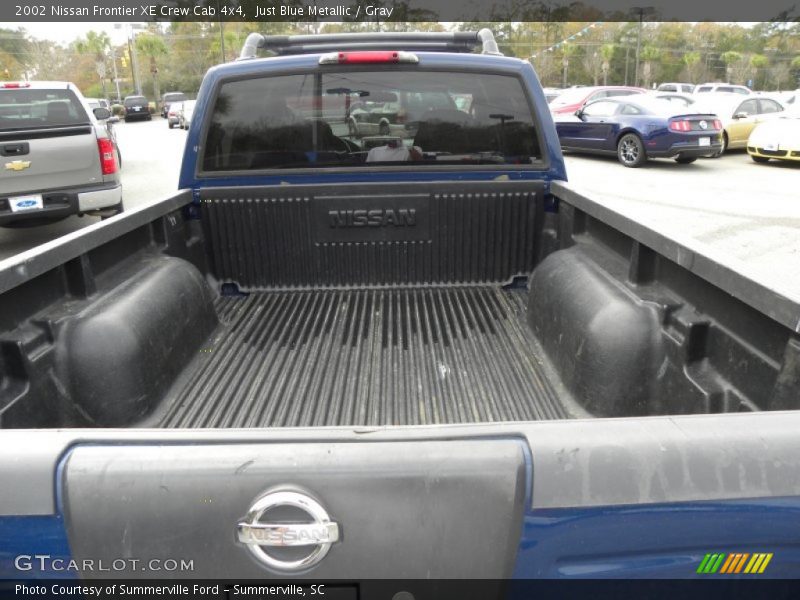 Just Blue Metallic / Gray 2002 Nissan Frontier XE Crew Cab 4x4