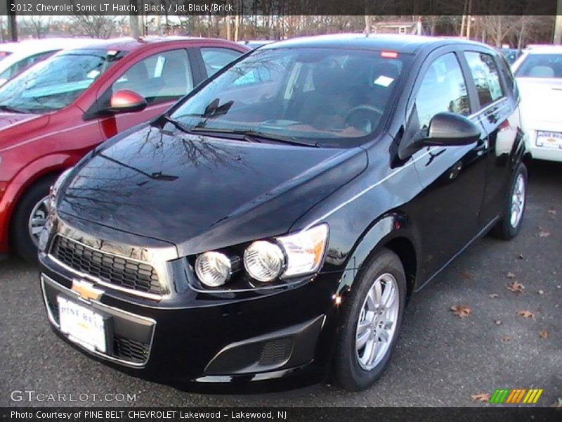 Black / Jet Black/Brick 2012 Chevrolet Sonic LT Hatch