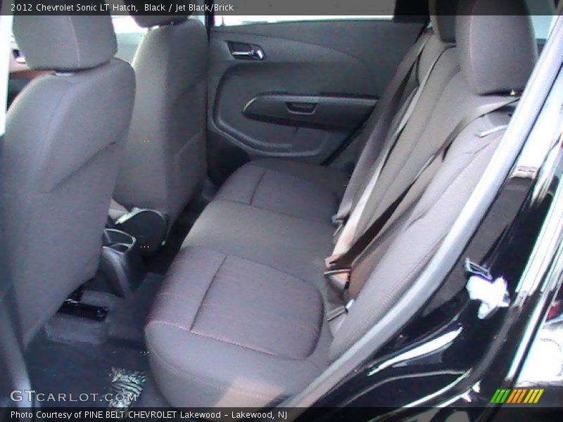  2012 Sonic LT Hatch Jet Black/Brick Interior