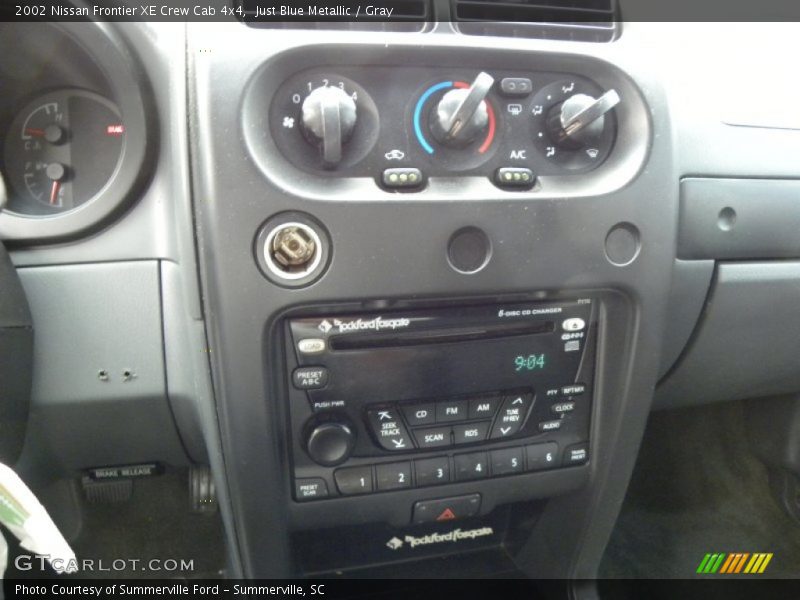 Just Blue Metallic / Gray 2002 Nissan Frontier XE Crew Cab 4x4