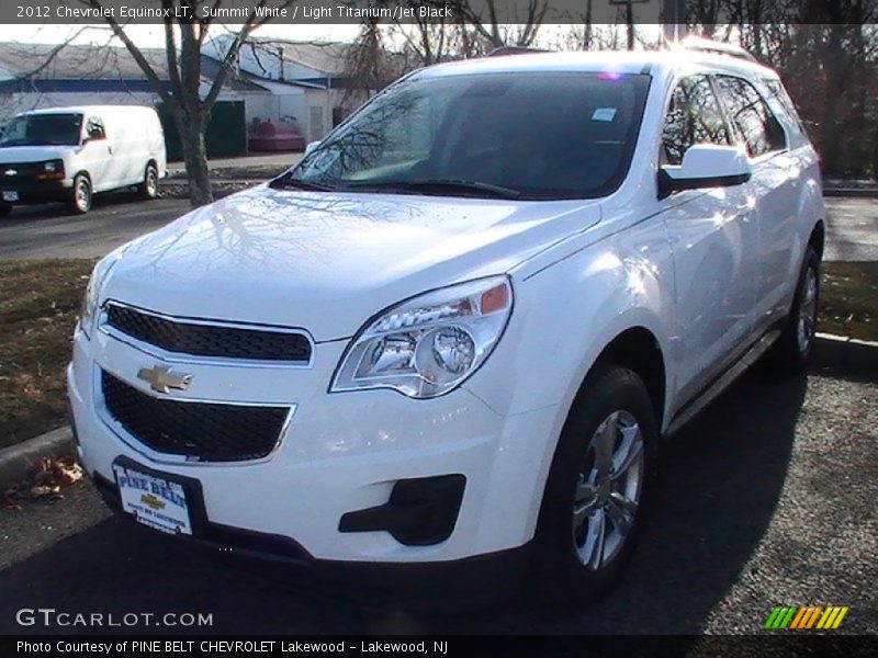 Summit White / Light Titanium/Jet Black 2012 Chevrolet Equinox LT