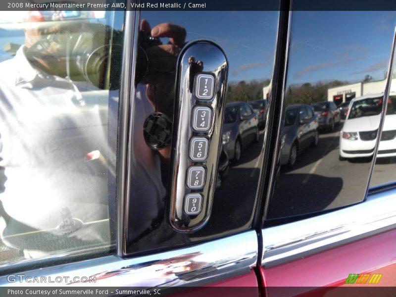 Vivid Red Metallic / Camel 2008 Mercury Mountaineer Premier AWD