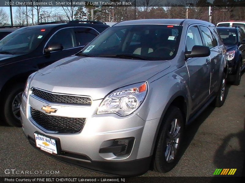 Silver Ice Metallic / Light Titanium/Jet Black 2012 Chevrolet Equinox LS
