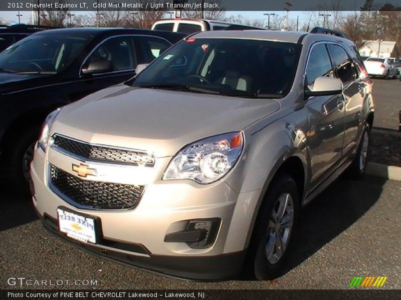 Gold Mist Metallic / Light Titanium/Jet Black 2012 Chevrolet Equinox LT