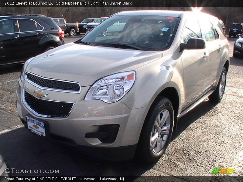 Gold Mist Metallic / Light Titanium/Jet Black 2012 Chevrolet Equinox LS