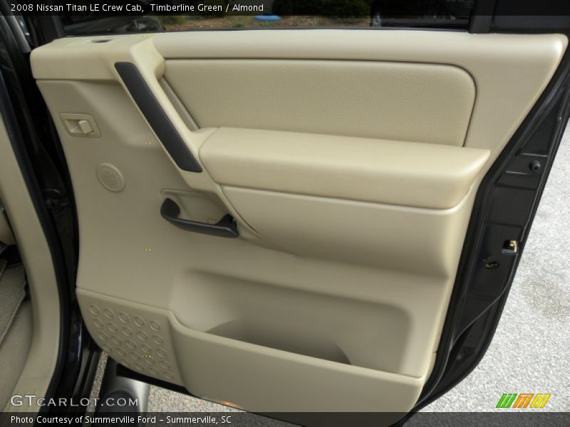 Timberline Green / Almond 2008 Nissan Titan LE Crew Cab
