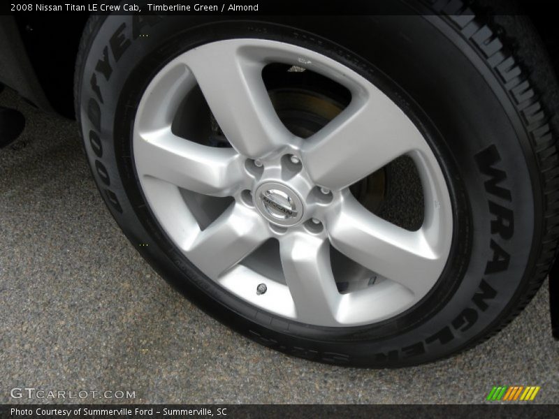 Timberline Green / Almond 2008 Nissan Titan LE Crew Cab
