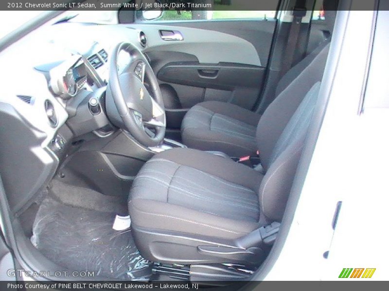 Summit White / Jet Black/Dark Titanium 2012 Chevrolet Sonic LT Sedan