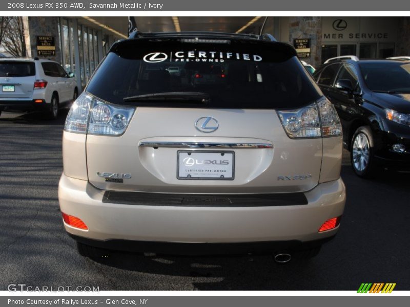 Savannah Metallic / Ivory 2008 Lexus RX 350 AWD