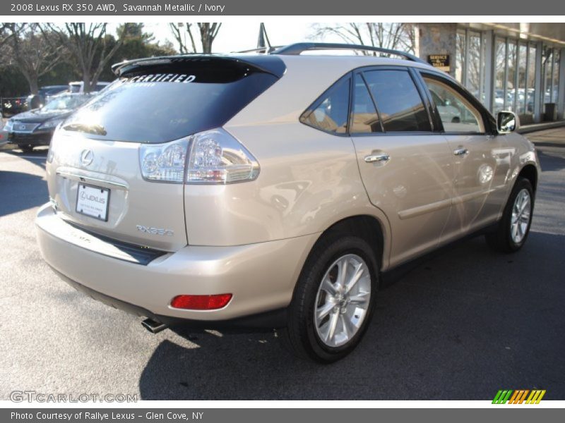 Savannah Metallic / Ivory 2008 Lexus RX 350 AWD