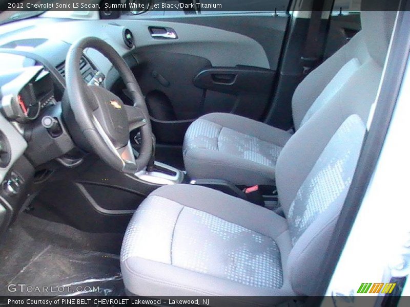Summit White / Jet Black/Dark Titanium 2012 Chevrolet Sonic LS Sedan