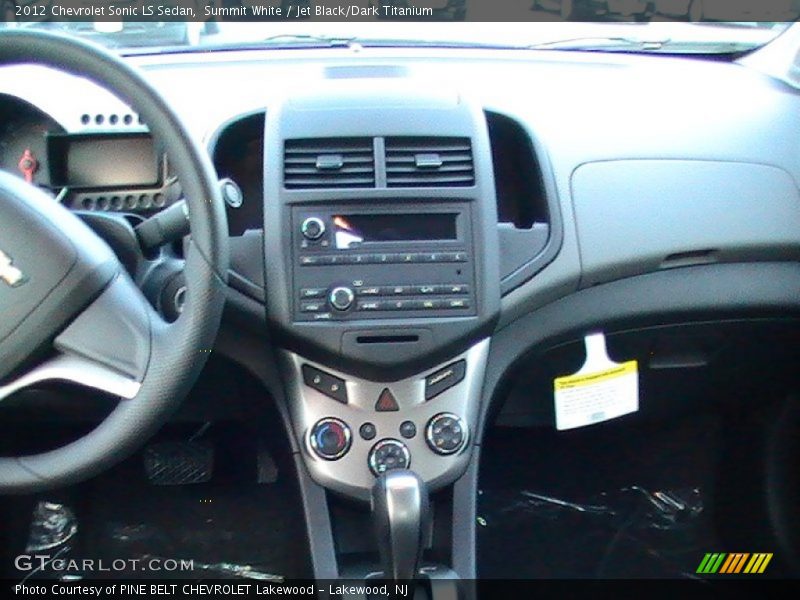 Summit White / Jet Black/Dark Titanium 2012 Chevrolet Sonic LS Sedan
