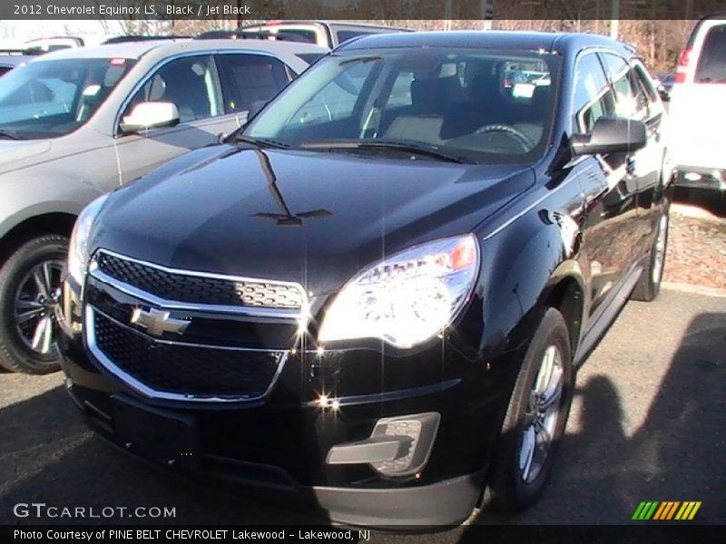 Black / Jet Black 2012 Chevrolet Equinox LS