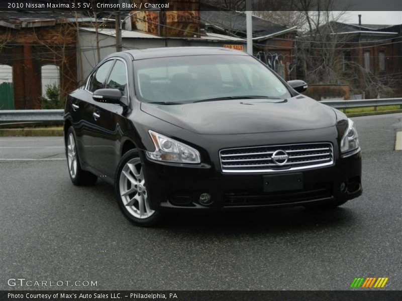Crimson Black / Charcoal 2010 Nissan Maxima 3.5 SV