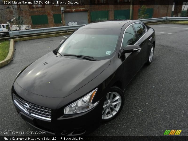 Crimson Black / Charcoal 2010 Nissan Maxima 3.5 SV