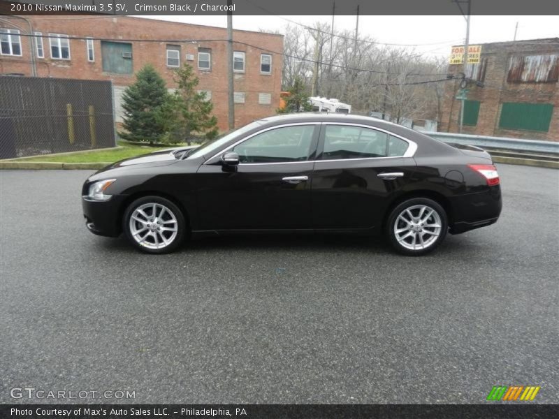 Crimson Black / Charcoal 2010 Nissan Maxima 3.5 SV