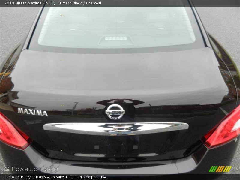 Crimson Black / Charcoal 2010 Nissan Maxima 3.5 SV