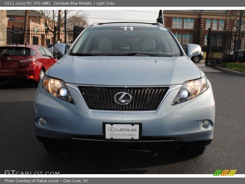 Cerulean Blue Metallic / Light Gray 2011 Lexus RX 350 AWD