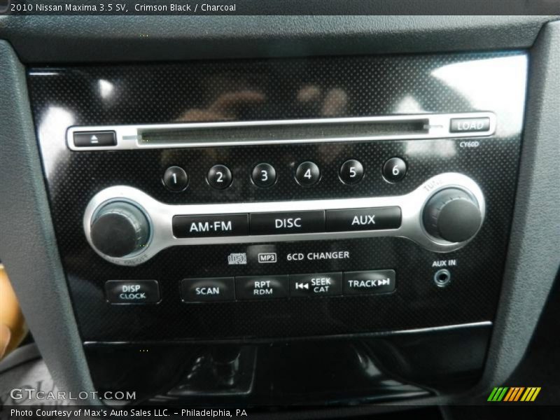 Crimson Black / Charcoal 2010 Nissan Maxima 3.5 SV