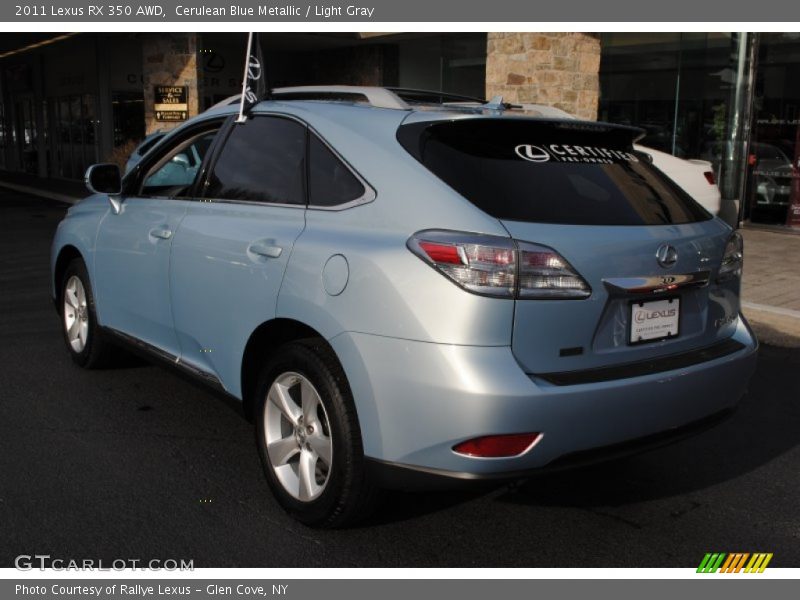 Cerulean Blue Metallic / Light Gray 2011 Lexus RX 350 AWD
