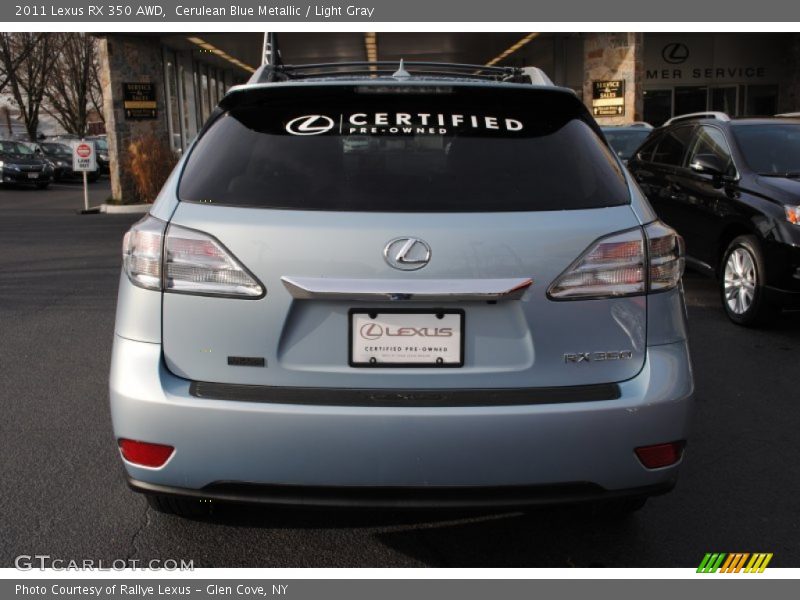 Cerulean Blue Metallic / Light Gray 2011 Lexus RX 350 AWD