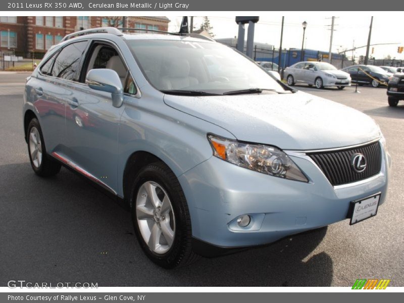 Cerulean Blue Metallic / Light Gray 2011 Lexus RX 350 AWD