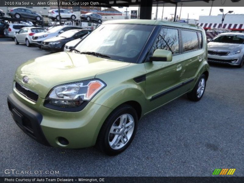 Alien Green / Black Soul Logo Cloth 2010 Kia Soul +