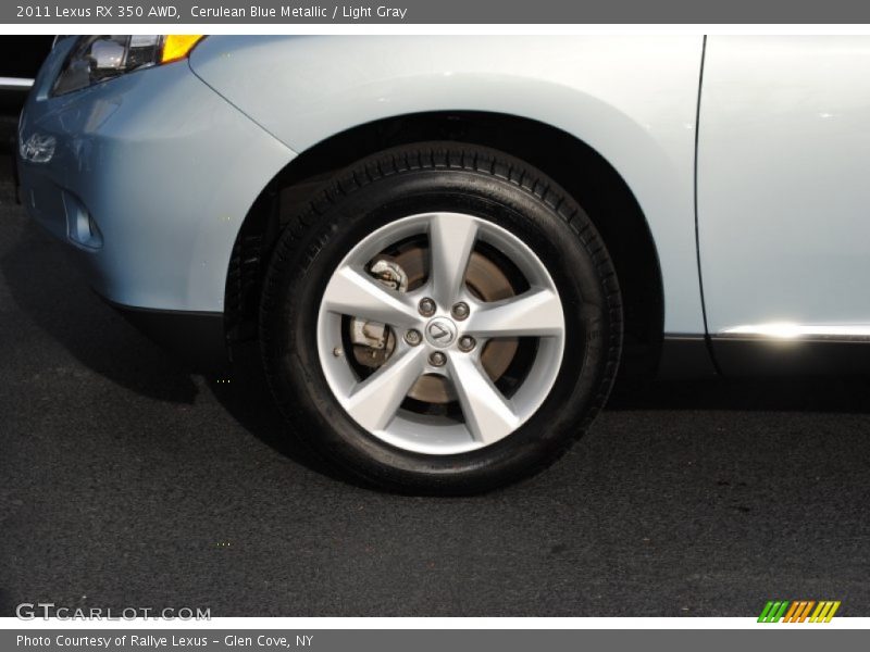 Cerulean Blue Metallic / Light Gray 2011 Lexus RX 350 AWD