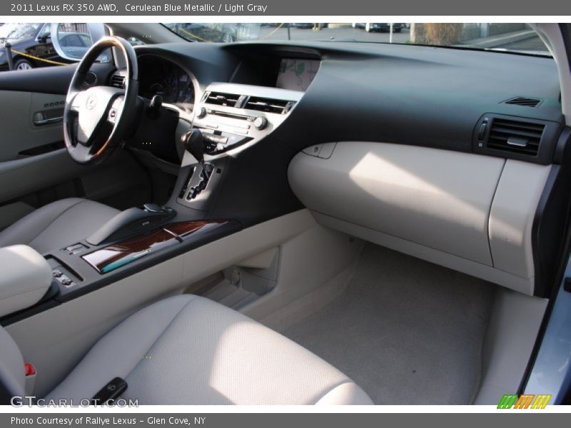 Cerulean Blue Metallic / Light Gray 2011 Lexus RX 350 AWD
