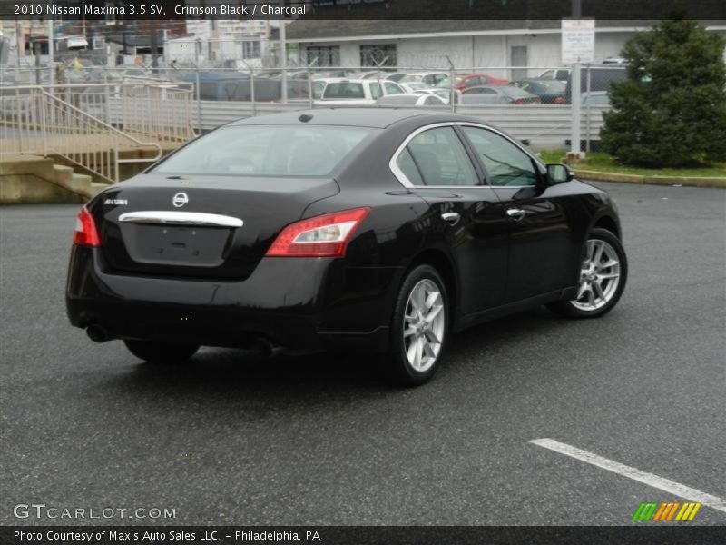 Crimson Black / Charcoal 2010 Nissan Maxima 3.5 SV