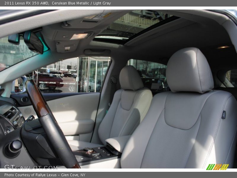 Cerulean Blue Metallic / Light Gray 2011 Lexus RX 350 AWD