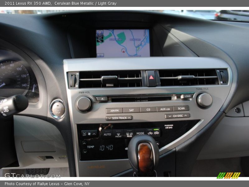 Cerulean Blue Metallic / Light Gray 2011 Lexus RX 350 AWD