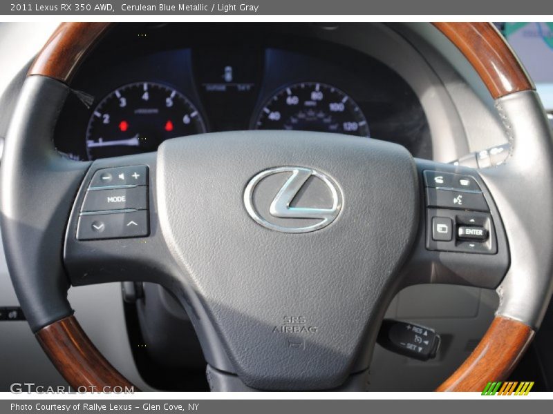 Cerulean Blue Metallic / Light Gray 2011 Lexus RX 350 AWD
