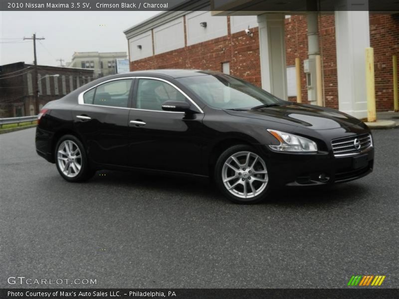 Crimson Black / Charcoal 2010 Nissan Maxima 3.5 SV