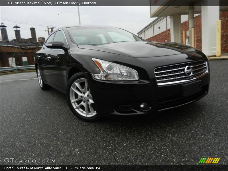 Crimson Black / Charcoal 2010 Nissan Maxima 3.5 SV