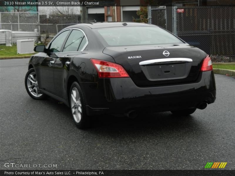 Crimson Black / Charcoal 2010 Nissan Maxima 3.5 SV
