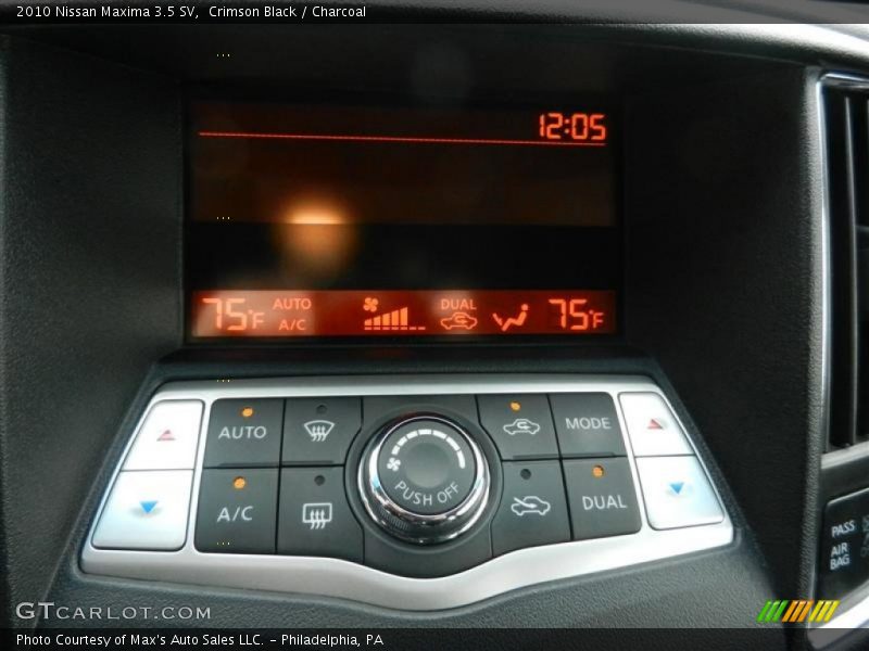 Crimson Black / Charcoal 2010 Nissan Maxima 3.5 SV